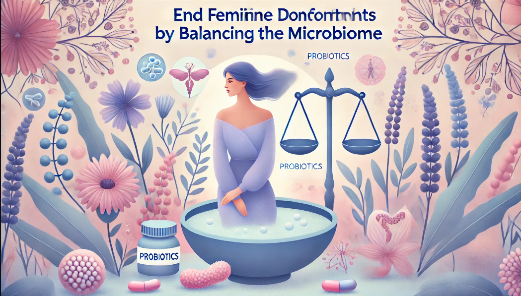 End feminine discomforts by balancing the microbiome